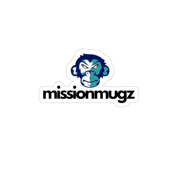 Transparent Outdoor Stickers, Die-Cut, 1pcs MissionMugz Logo