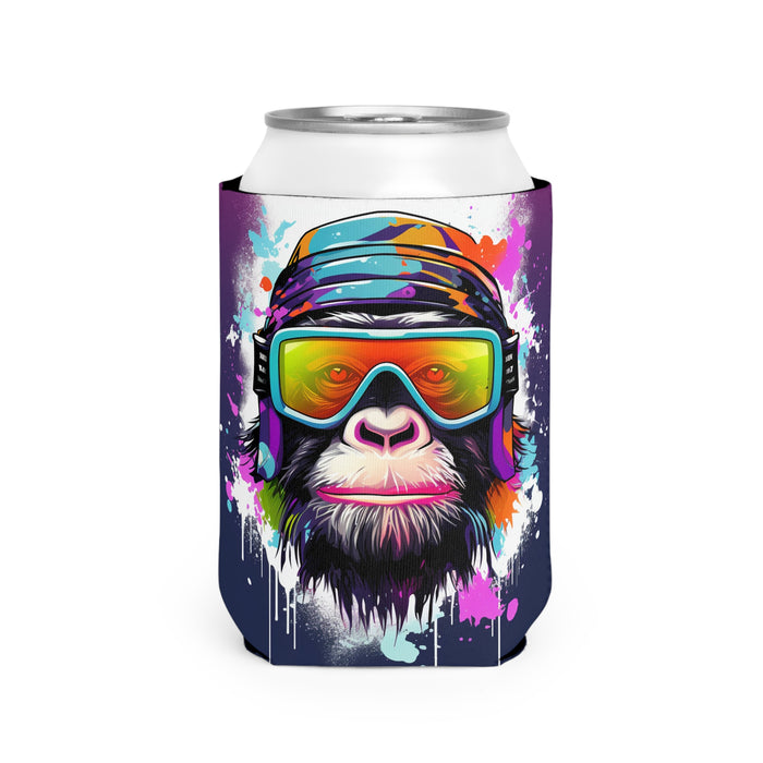 Can Cooler Sleeve - Chimp on the Slopes